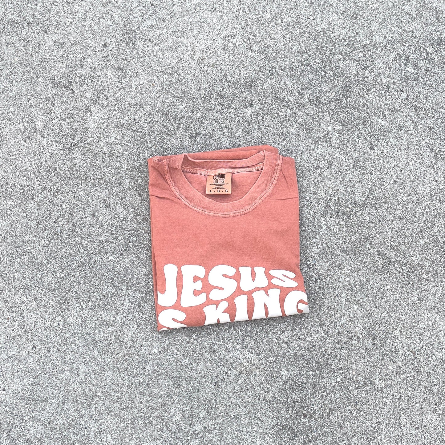 Jesus is King Tee - Pumpkin Spice
