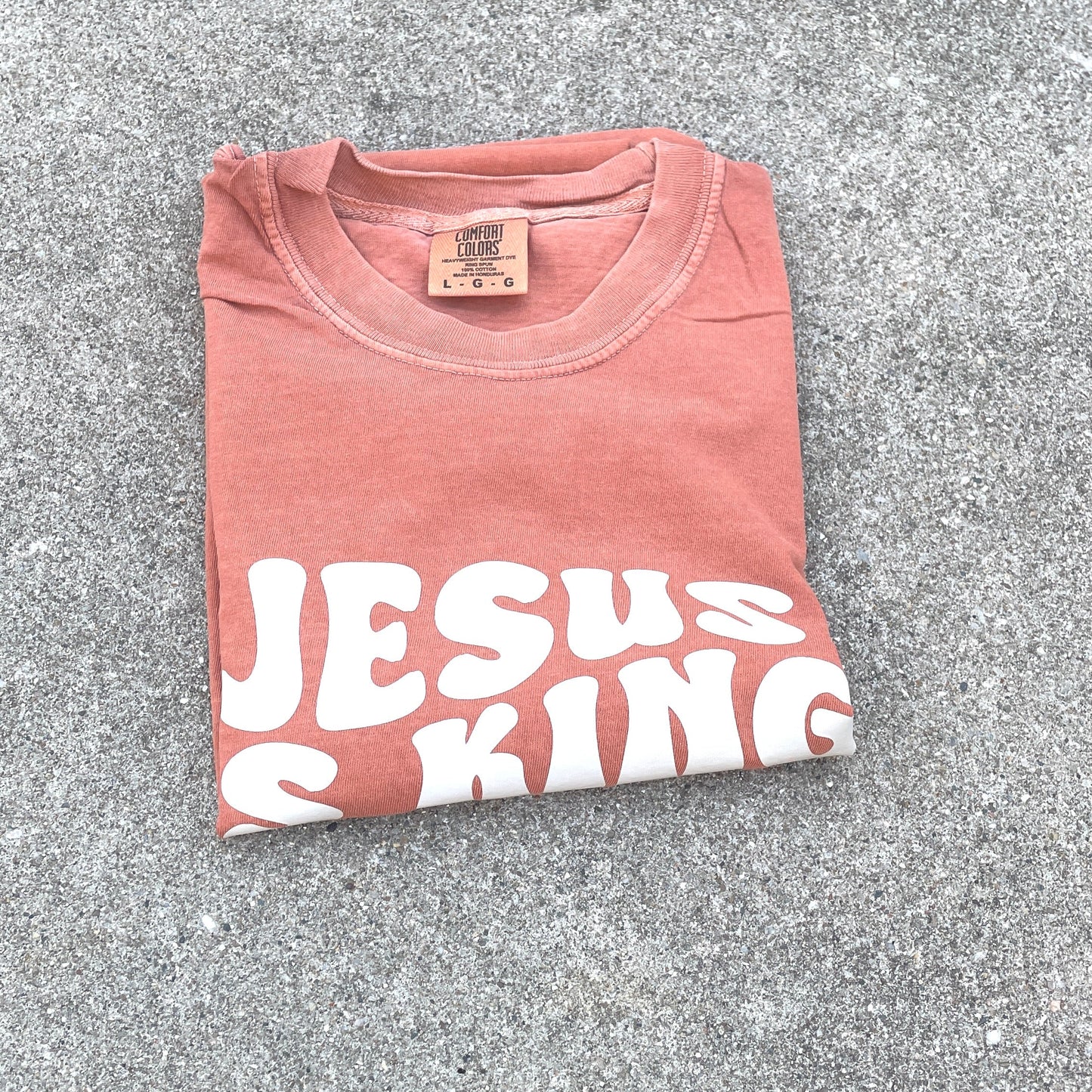 Jesus is King Tee - Pumpkin Spice