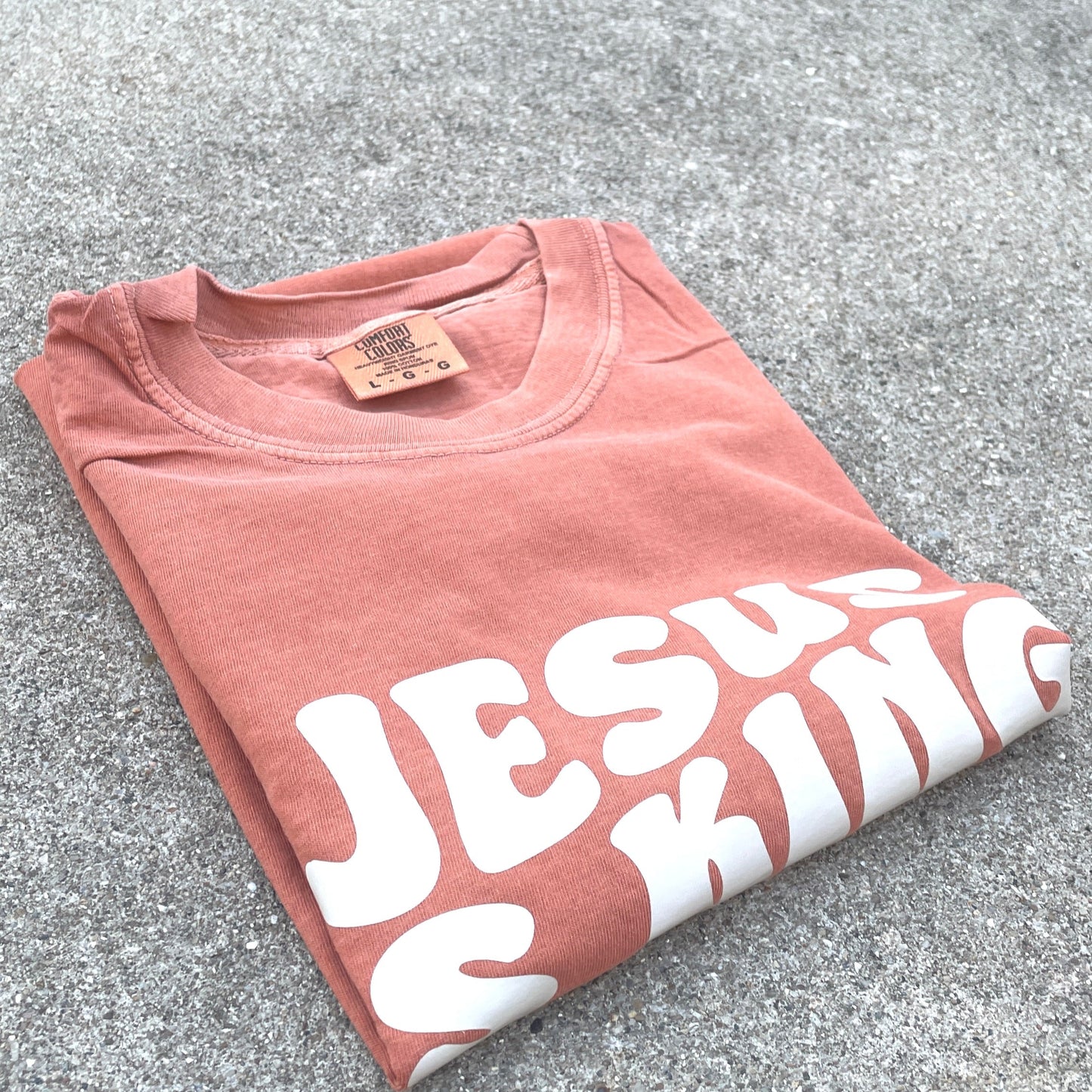 Jesus is King Tee - Pumpkin Spice