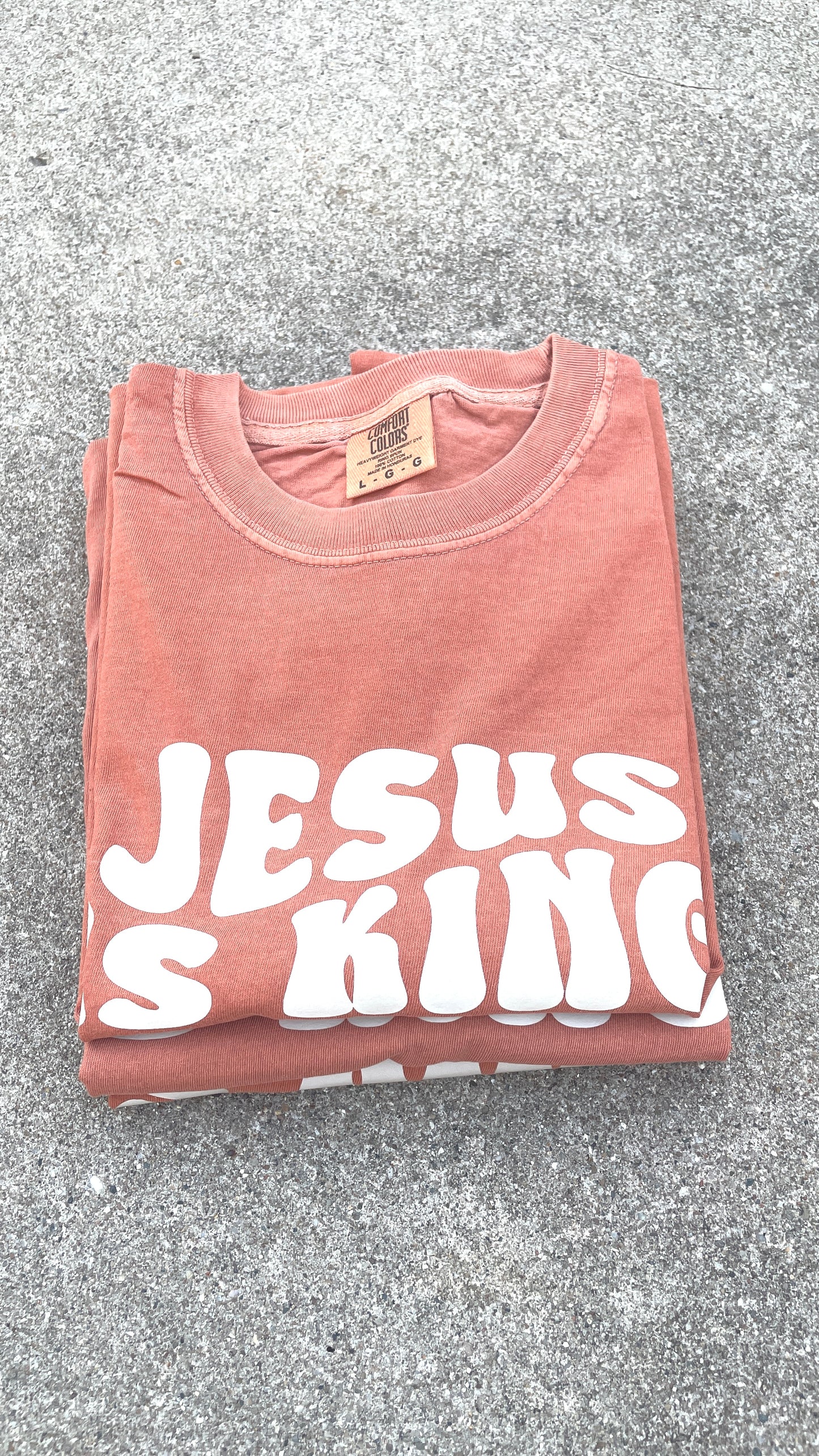 Jesus is King Tee - Pumpkin Spice
