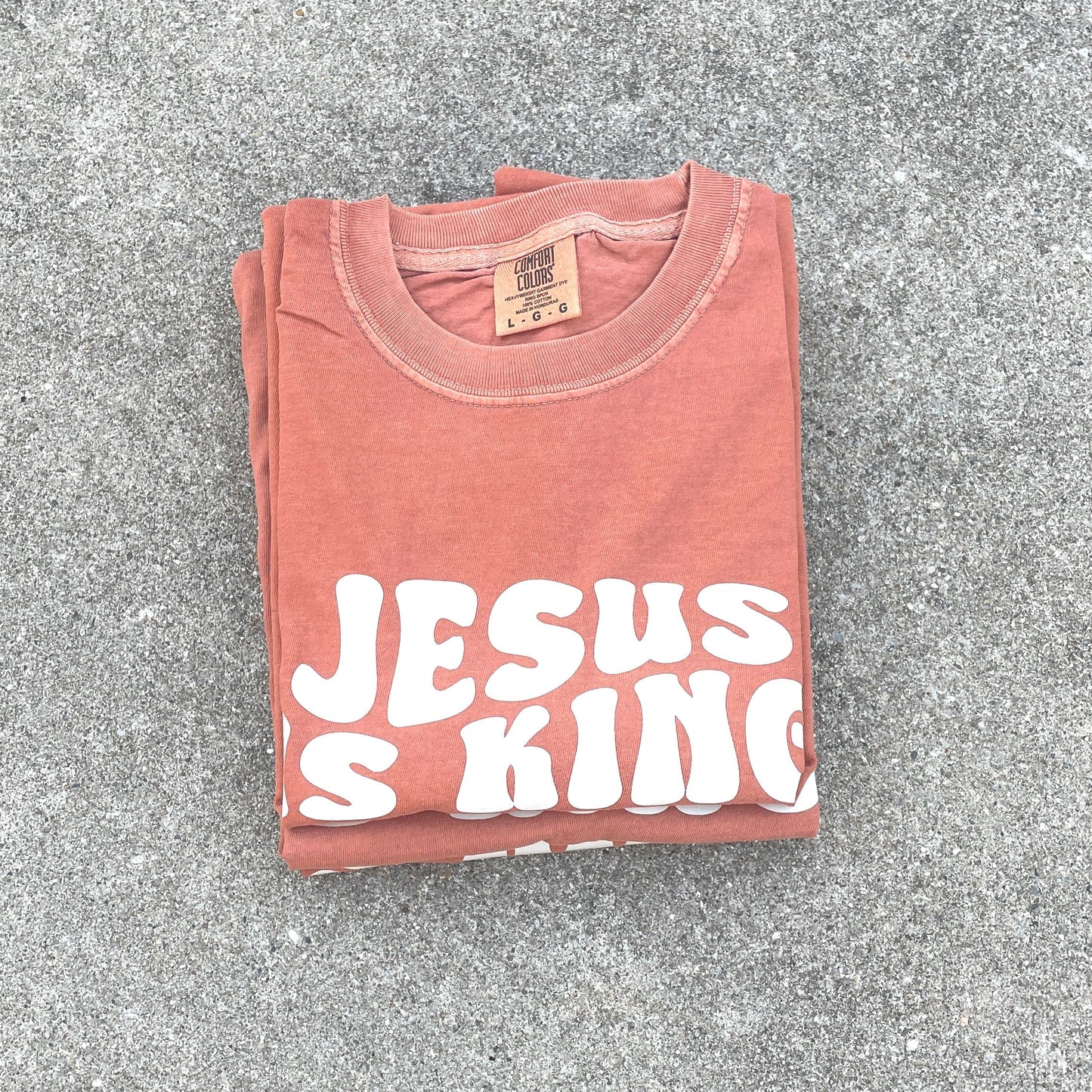 Jesus is King Tee - Pumpkin Spice
