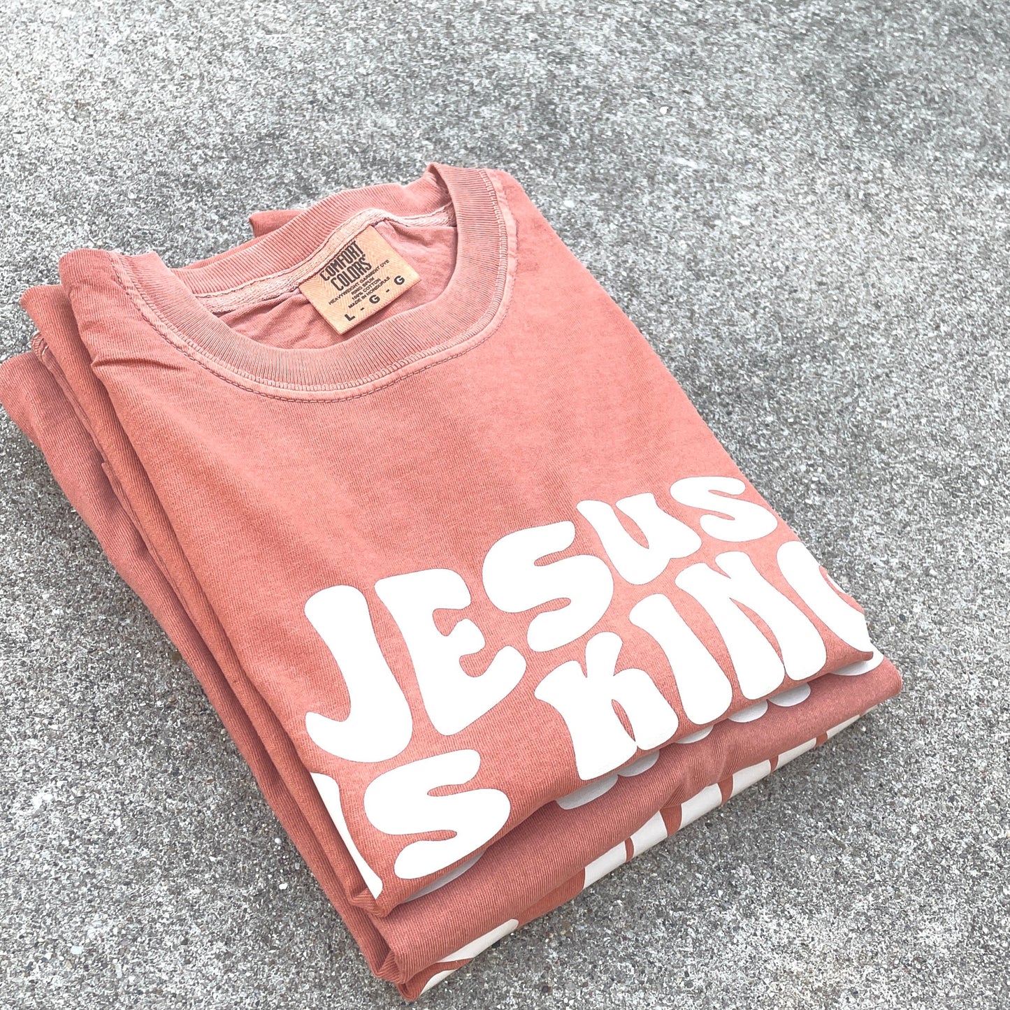 Jesus is King Tee - Pumpkin Spice