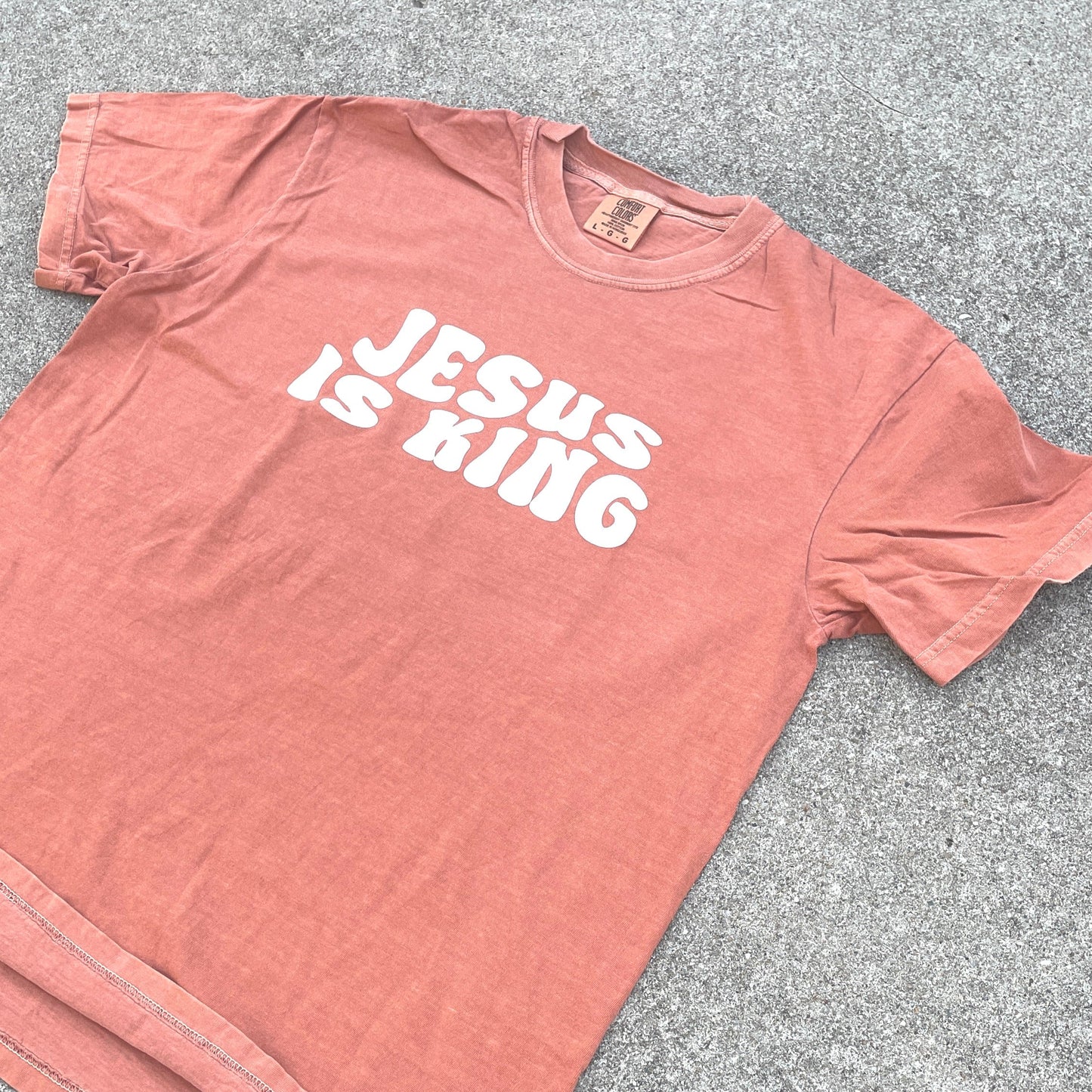 Jesus is King Tee - Pumpkin Spice