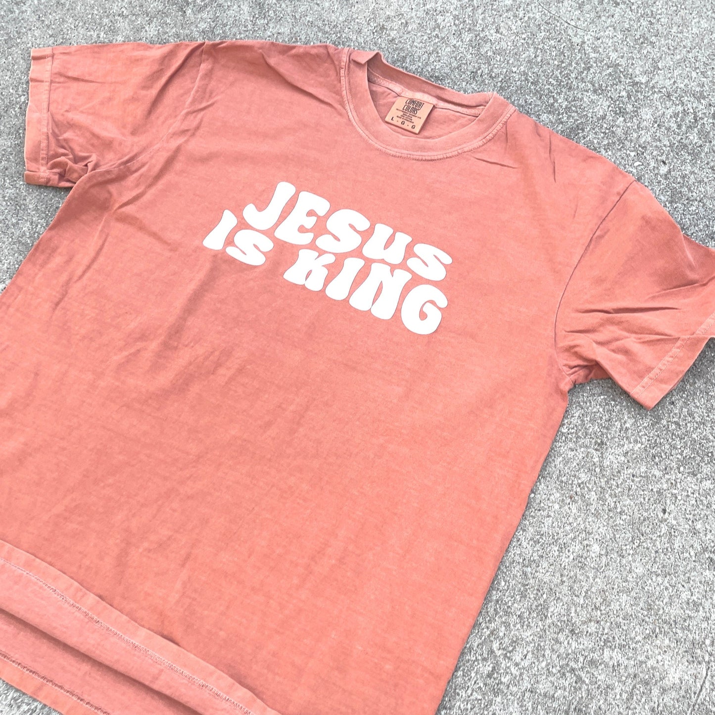 Jesus is King Tee - Pumpkin Spice