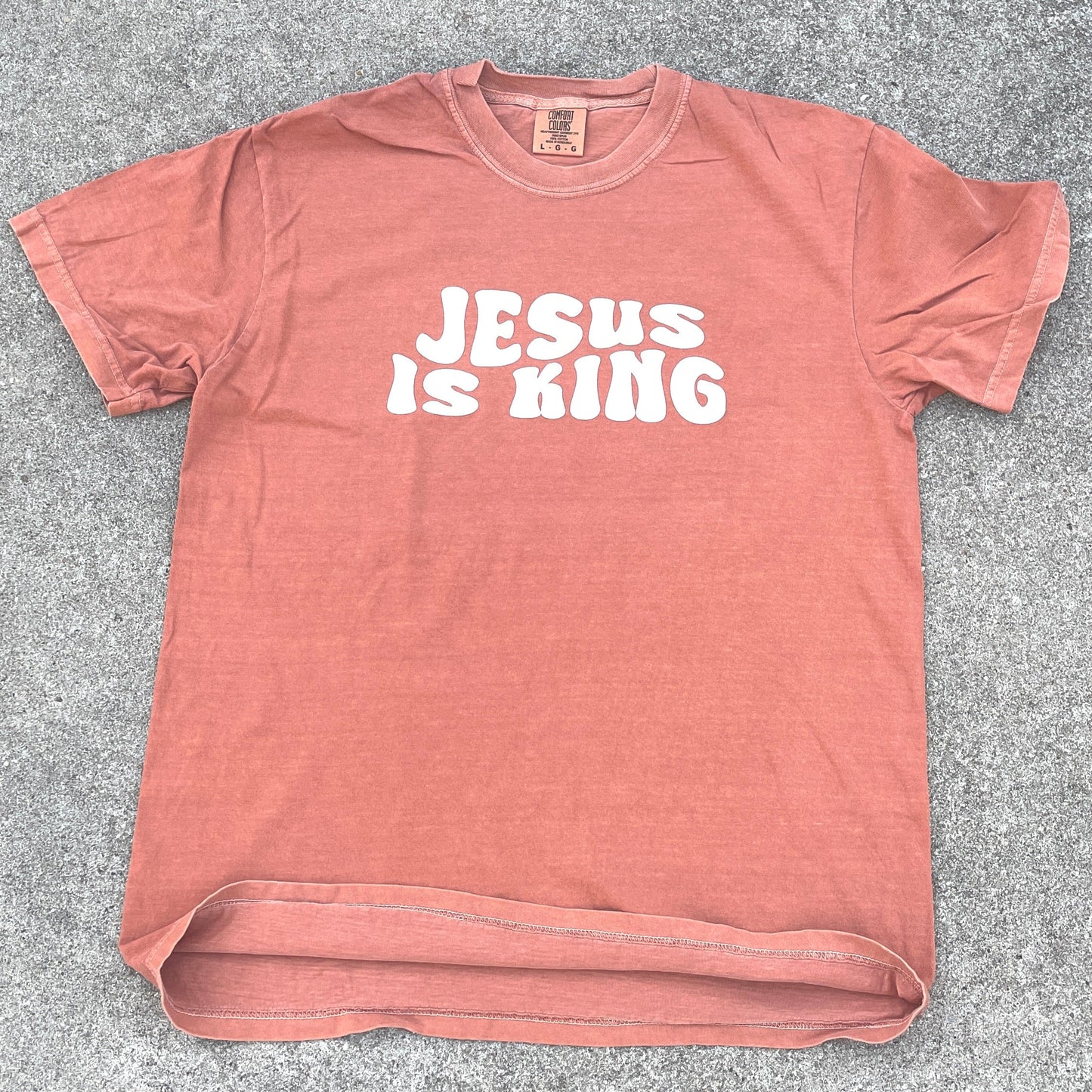 Jesus is King Tee - Pumpkin Spice