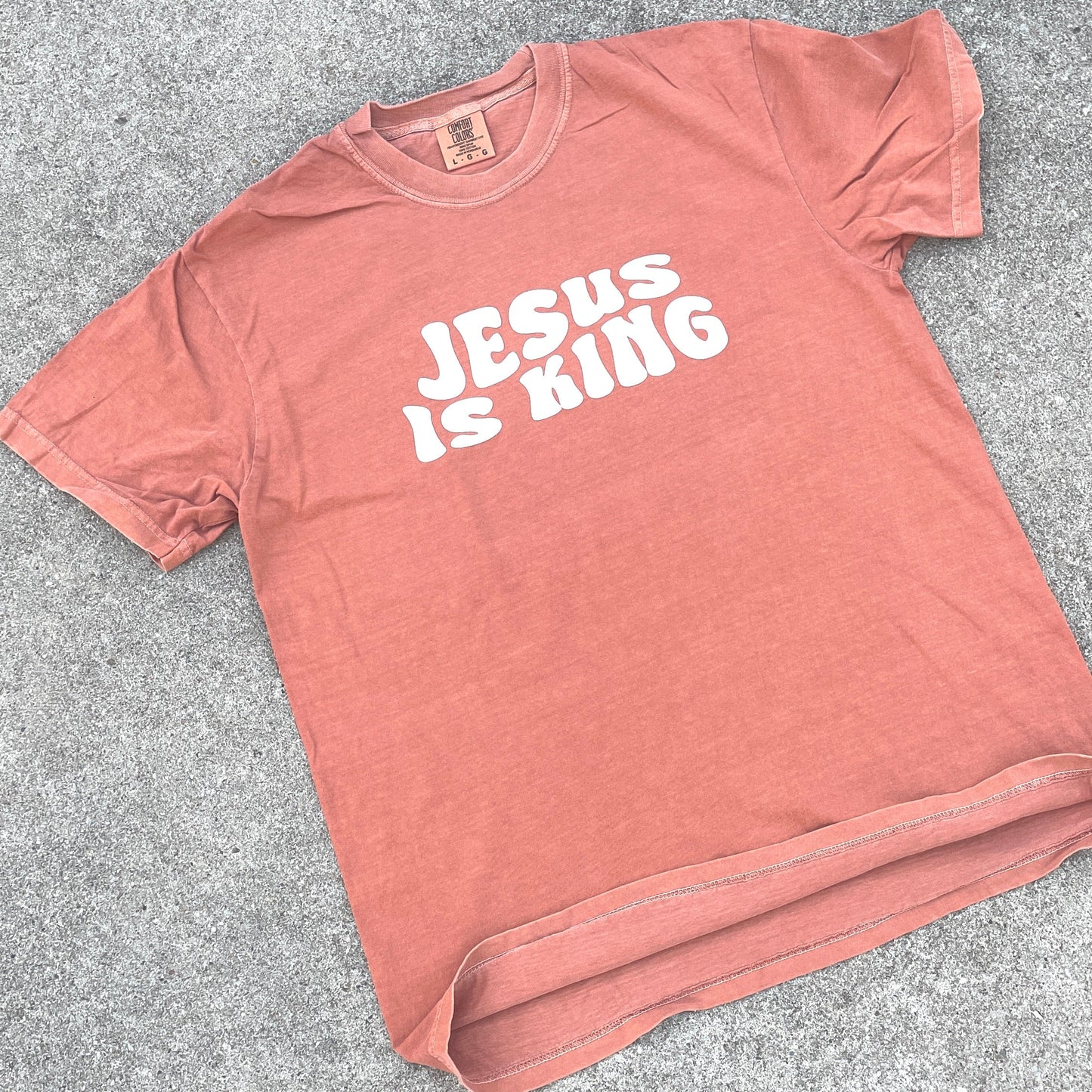 Jesus is King Tee - Pumpkin Spice