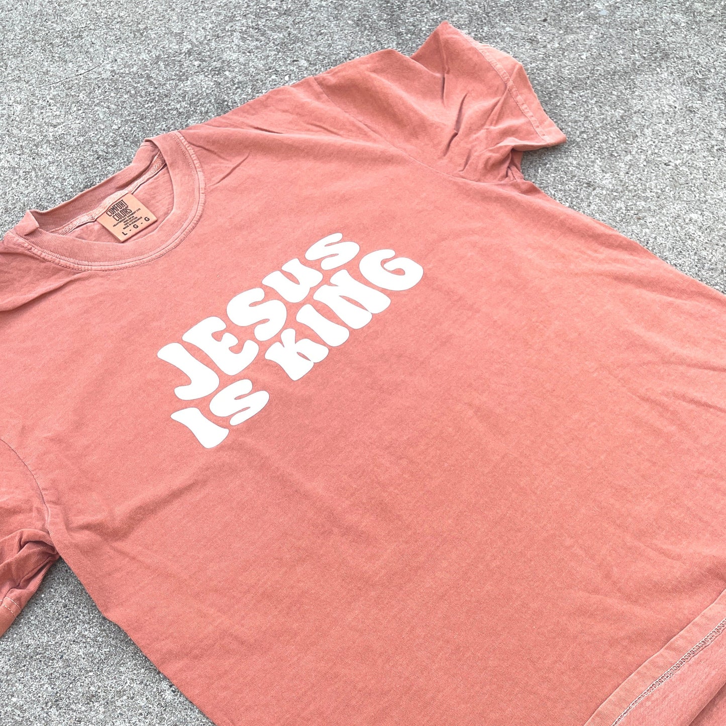Jesus is King Tee - Pumpkin Spice