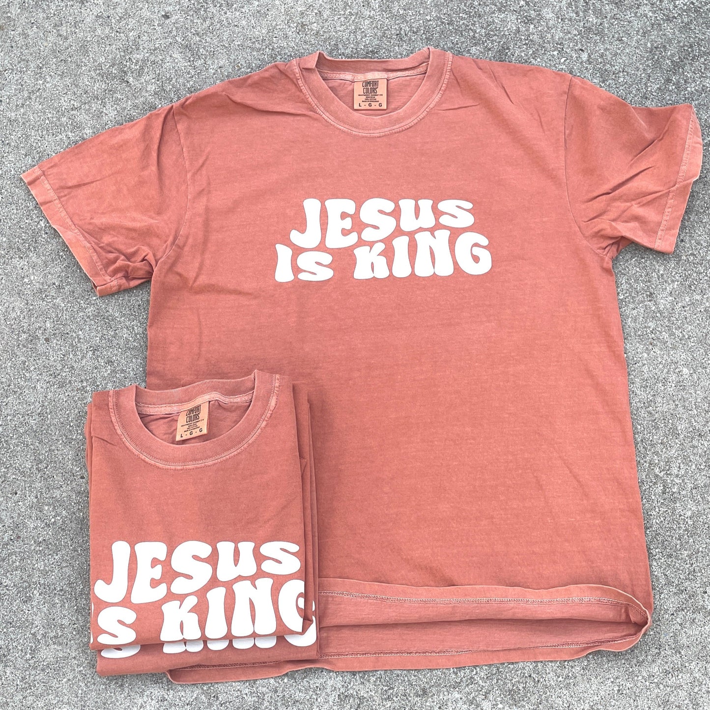 Jesus is King Tee - Pumpkin Spice