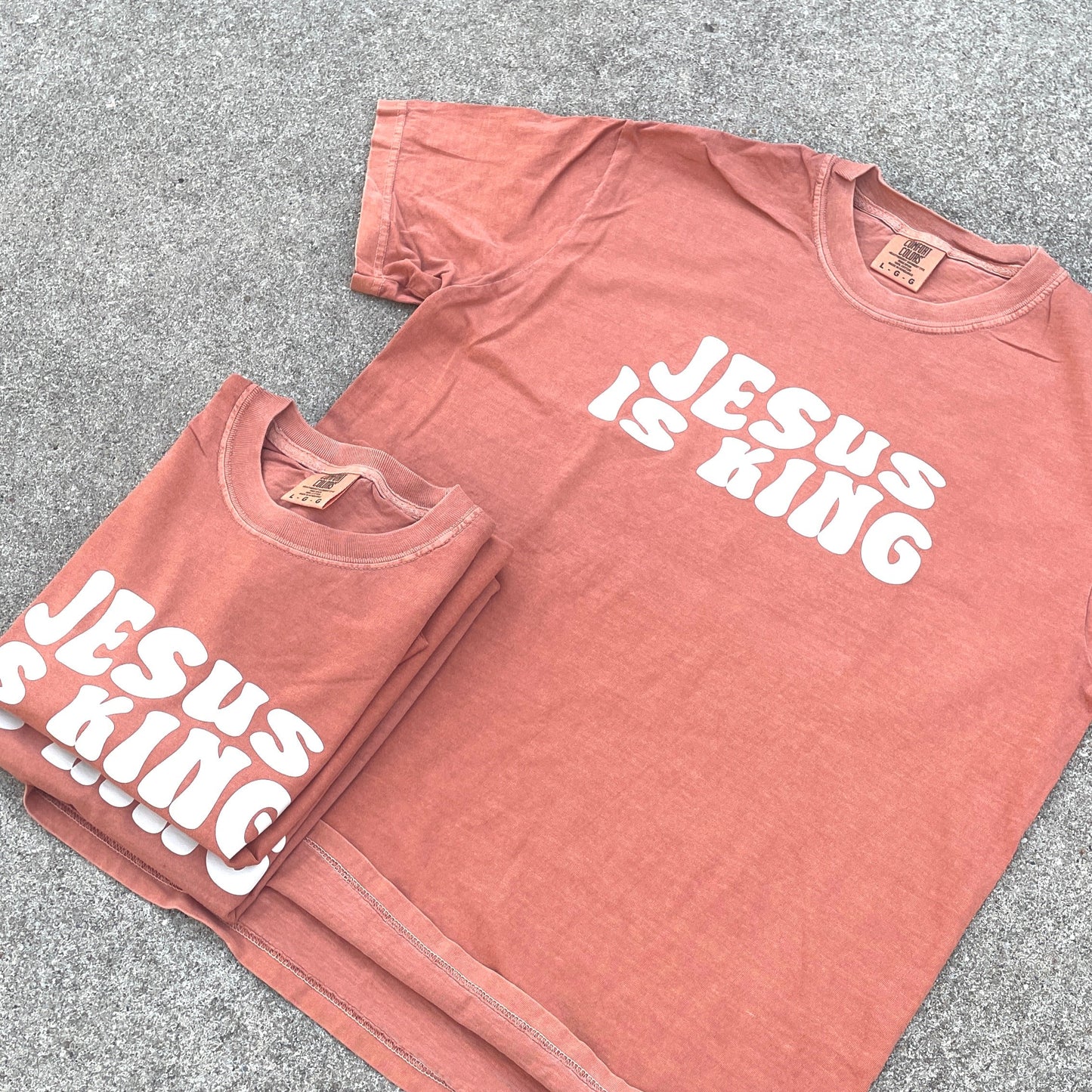 Jesus is King Tee - Pumpkin Spice