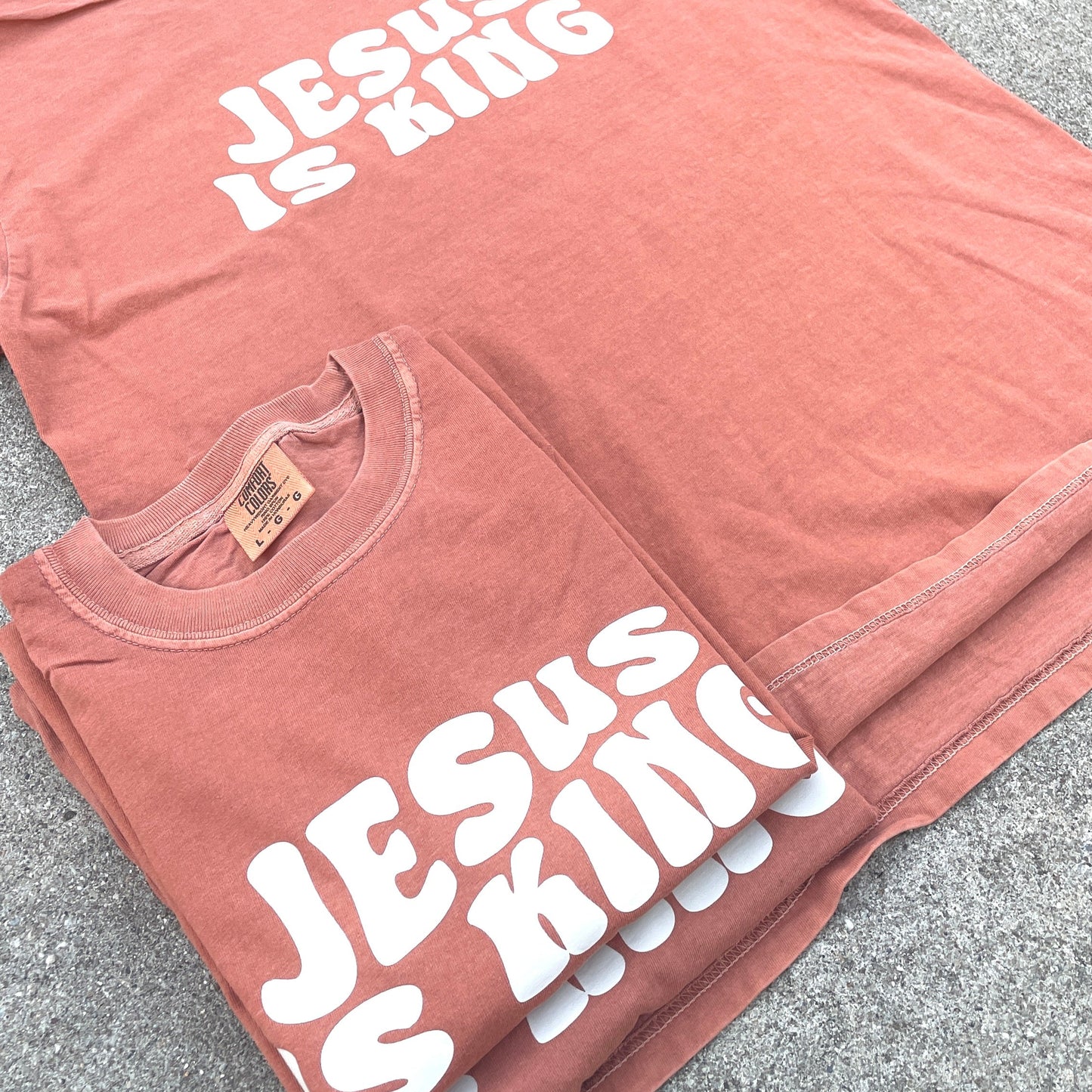 Jesus is King Tee - Pumpkin Spice